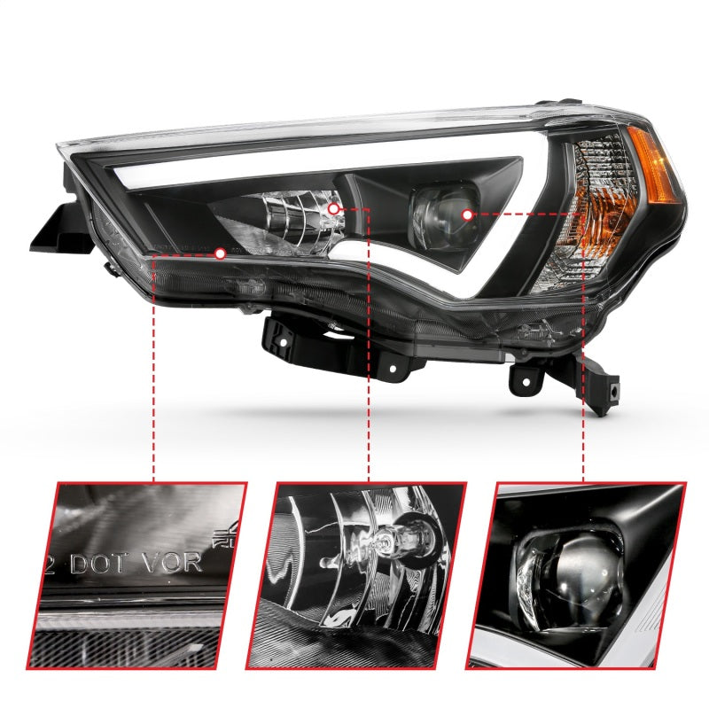 ANZO 2014-2023 Toyota 4Runner LED Projector Headlights