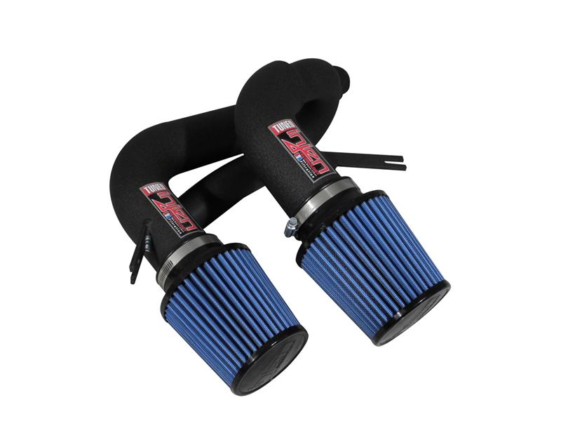 Injen 08-09 535i E60 3.0L L6 Twin intake & AMSOIL Filters Wrinkle Black Short Ram Intake - #SP1130WB