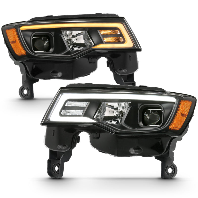 ANZO 2017-2022 Jeep Grand Cherokee LED Projector Headlights