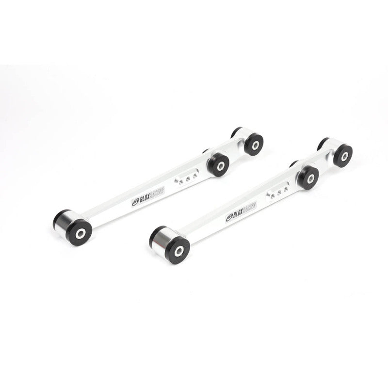 BLOX Racing V2 Billet Rear Lower Control Arms Poly Bushings 96-00 Honda Civic - Raw BXSS-21204-RAW-V2