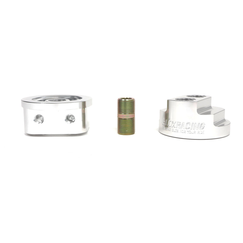 BLOX Racing Remote Oil Filter Relocation Kit - Polished BXGA-00115-PO