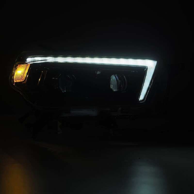AlphaRex 880754 10-13 Toyota 4Runner PRO-Series Projector Headlights Plank Style Alpha Black w/Sequential Signal/DRL
