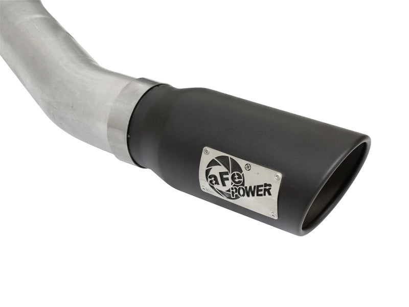 aFe Atlas Exhausts 4in Cat-Back Aluminized Steel Exhaust Sys 2015 Ford F-150 V6 3.5L (tt) Black Tip - #49-03069-B