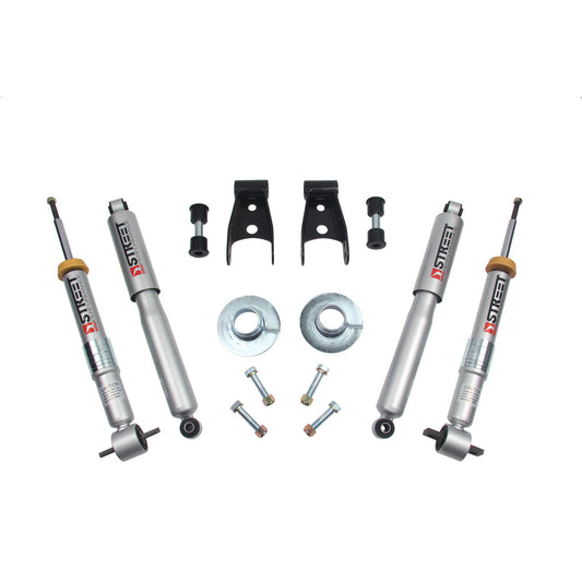 Belltech 2015-2017 for Ford F-150 +1in to -3in Front 2in Rear Lowering Kit
