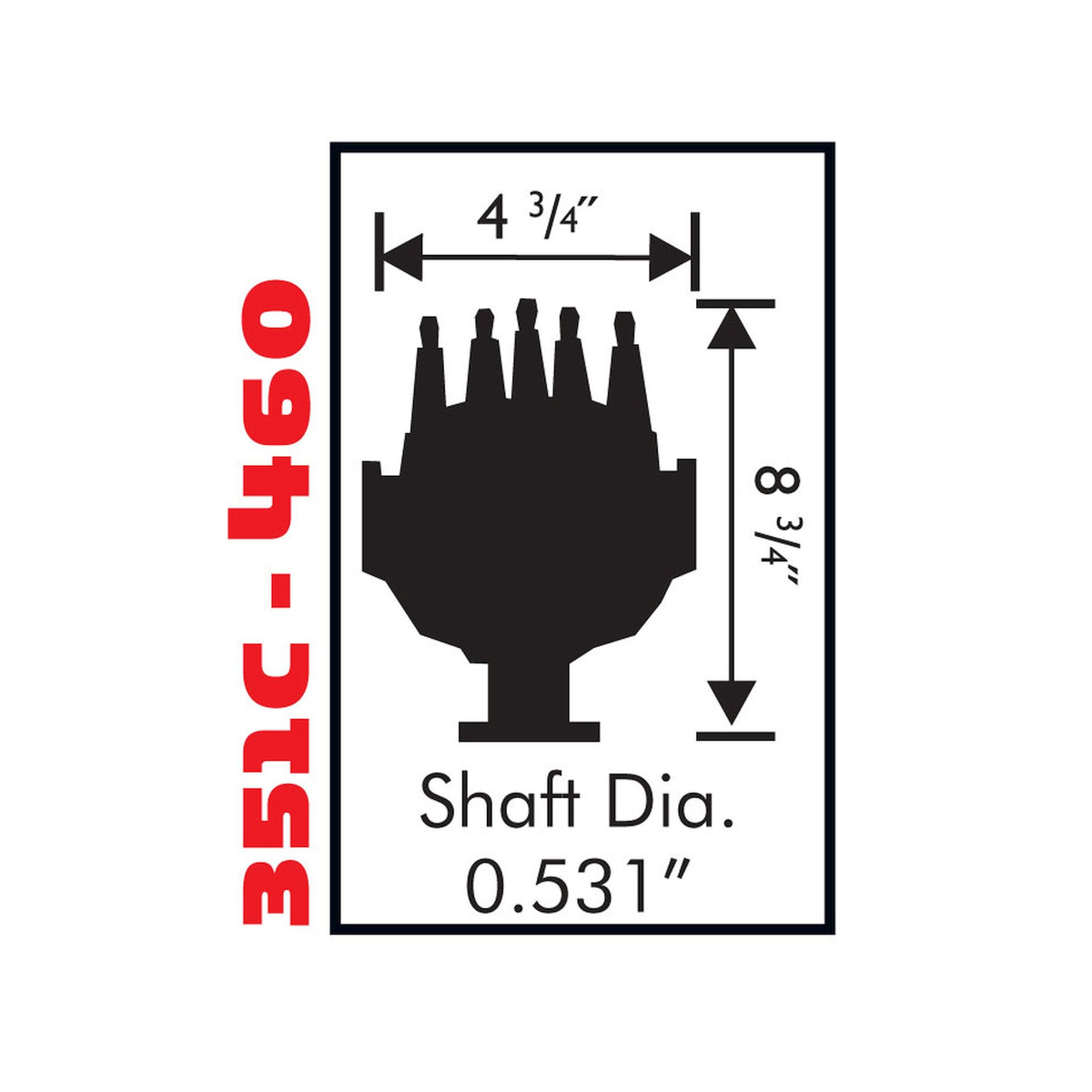 MSD 8577 for Ford 351C-460 Pro Billet Distributor