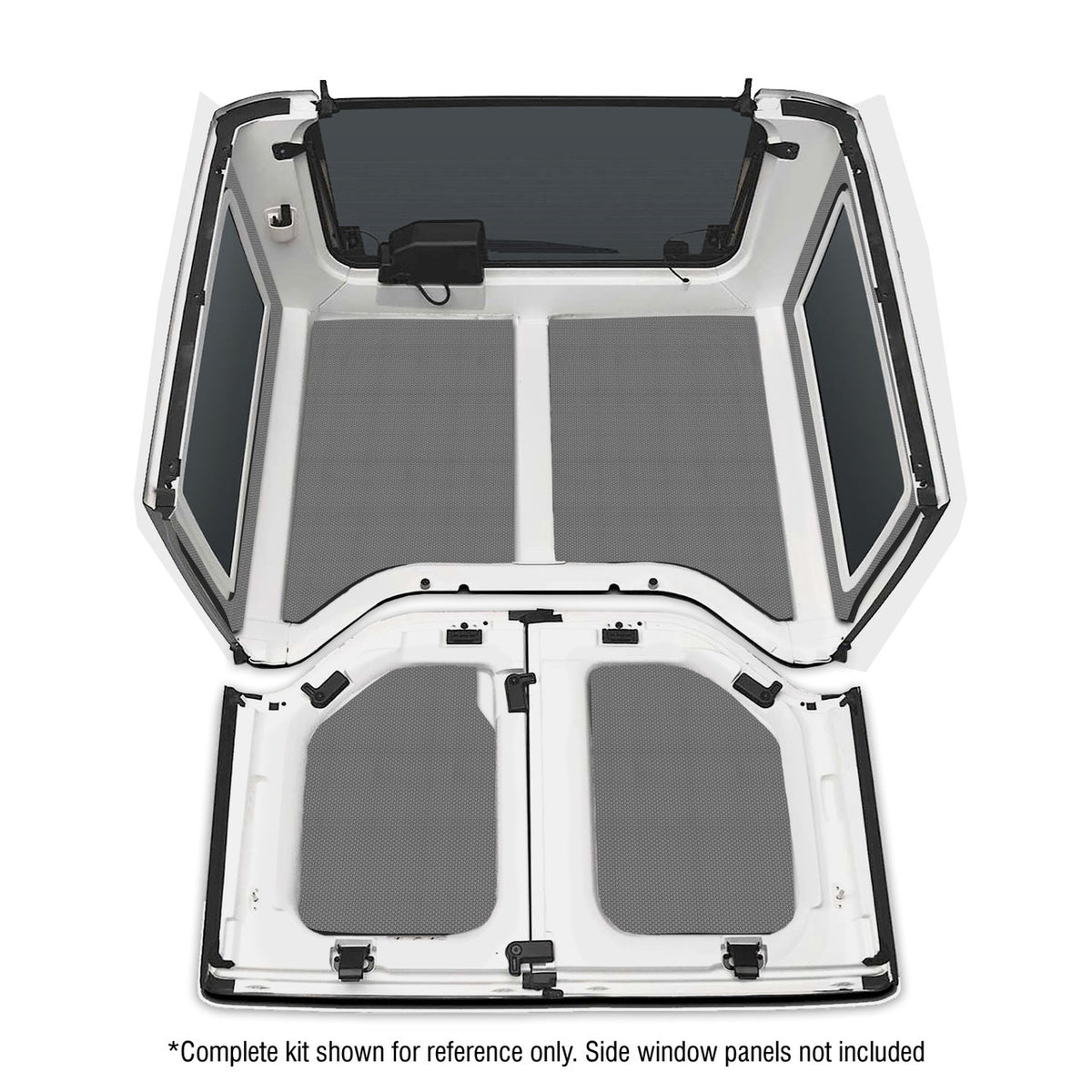 DEI for 2011-2018 Jeep Wrangler JK 2-Door Boom Mat Headliner - 4 Piece - Gray