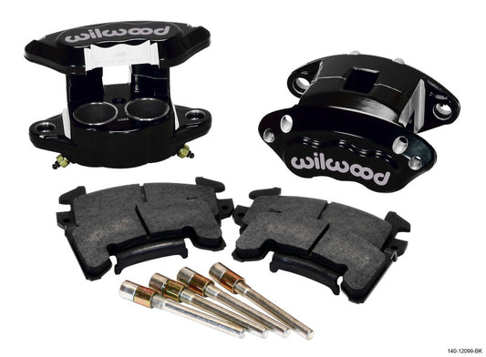 Wilwood D154 Front Caliper Kit - Black 1.62 / 1.62in Piston 1.04in Rotor - #140-12099-BK