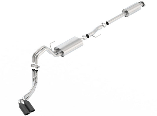 Borla 140618BC 15-17 F-150 2.7L/ 3.5L EcoBoost/ 5.0L V8 4in. Tip Side Exit S-type Exhaust Black Chrome - #140618BC