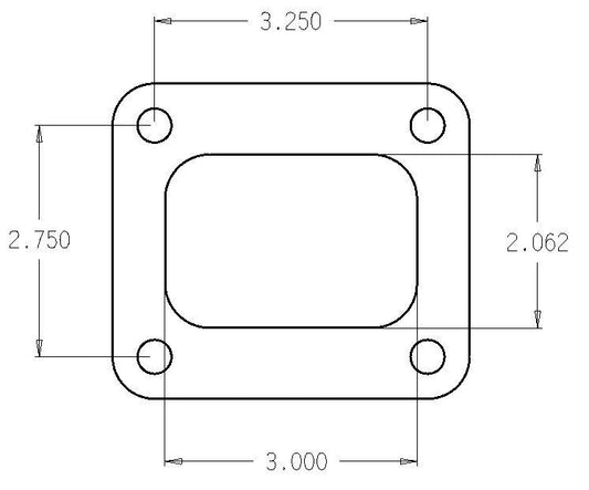 Cometic Gasket C4516 Stainless Turbo Inlet Flange Gasket for Garrett T4 .010 in 1/2 Hard