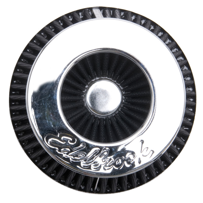 Edelbrock 43640 Air Filter Pro-Flo Series Conical 6.7 in Tall Black/Chrome