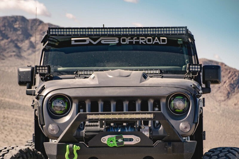 DV8 Offroad 07-18 Jeep Wrangler JK Metal Heat Dispersion Hood - Primer Black - #HDMB07-02