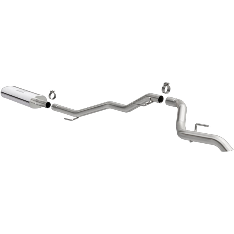 MagnaFlow 19486 2020 Jeep Gladiator 2.5in Rock Crawler Series Single Rear Exit SS Cat-Back Exhaust w/o Tip - #19486
