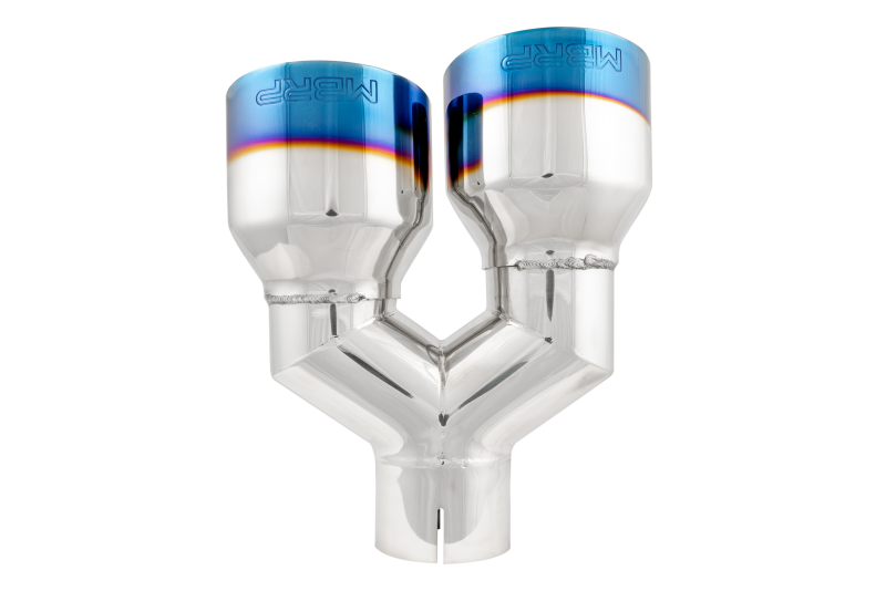 MBRP Burnt End Tip 2.5 ID Dual 4 OD Out 9.55 length Single-Wall Pass