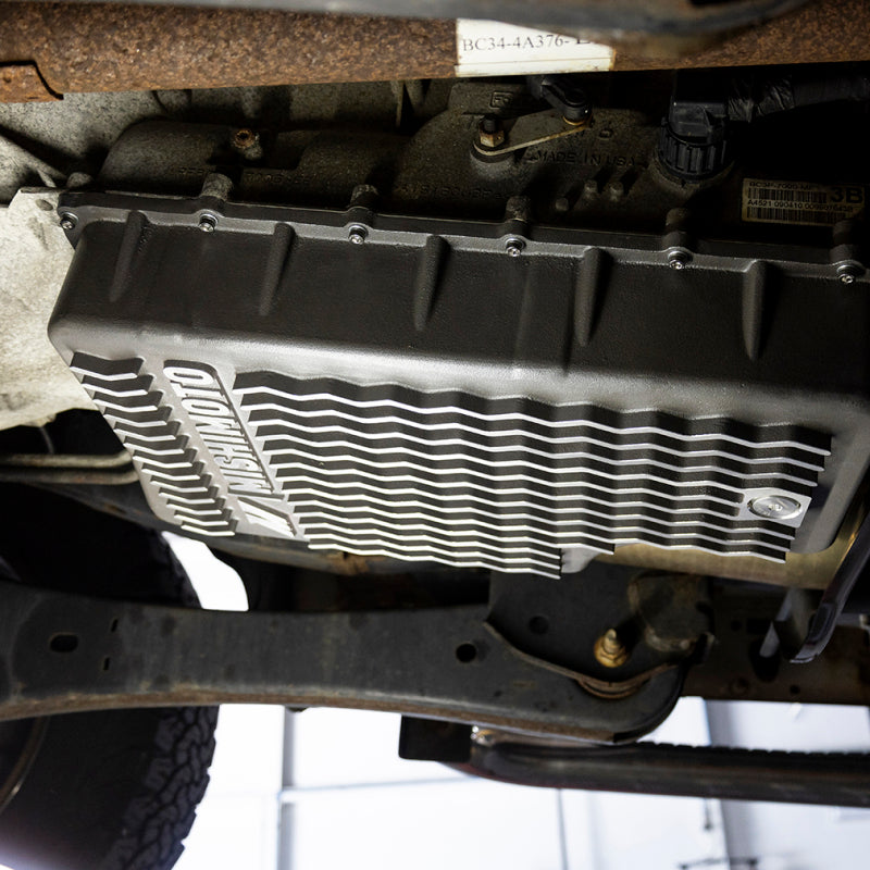 Mishimoto 2011+ Powerstroke 6R140 Transmission Pan - Cast - GR - #MMTP-F2D-11