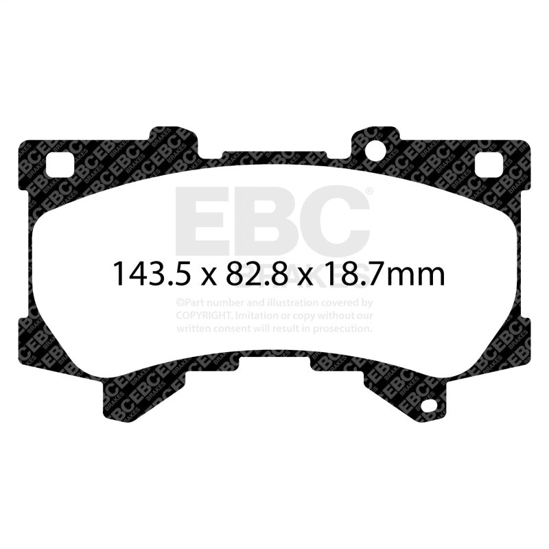 EBC 2022+ Lexus LX600 3.5TT Extra Duty Front Brake Pads ED92460