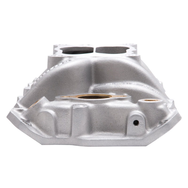 Edelbrock 2506 Manifold SBC 23-Degree Marine RPM 1987-1995 with Brass
