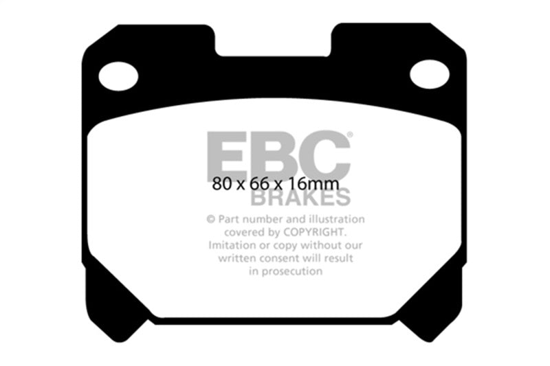 EBC 1993-1998 Toyota Supra 3.0 Twin Turbo Redstuff Rear Brake Pads DP31005C
