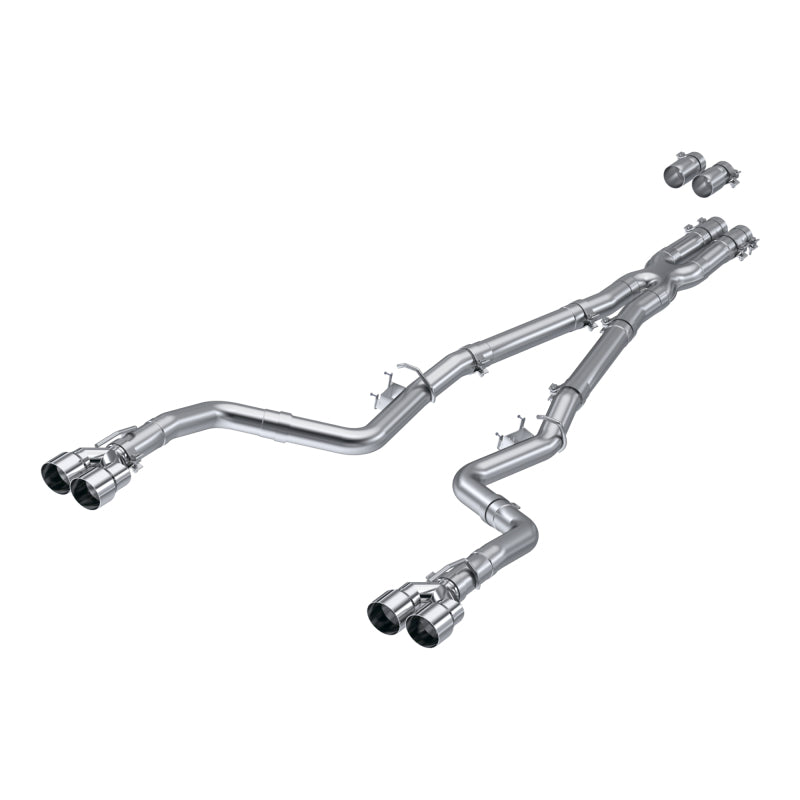 MBRP S7114AL Armor Lite Cat-Back Exhaust - Quad Rear Exit | 2015-2023 Dodge Challenger 5.7L/6.2L/6.4L HEMI