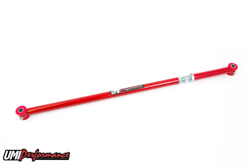 UMI Performance 3659-R Adjustable Panhard Bar Red for 1965-1970 Chevrolet B-Body