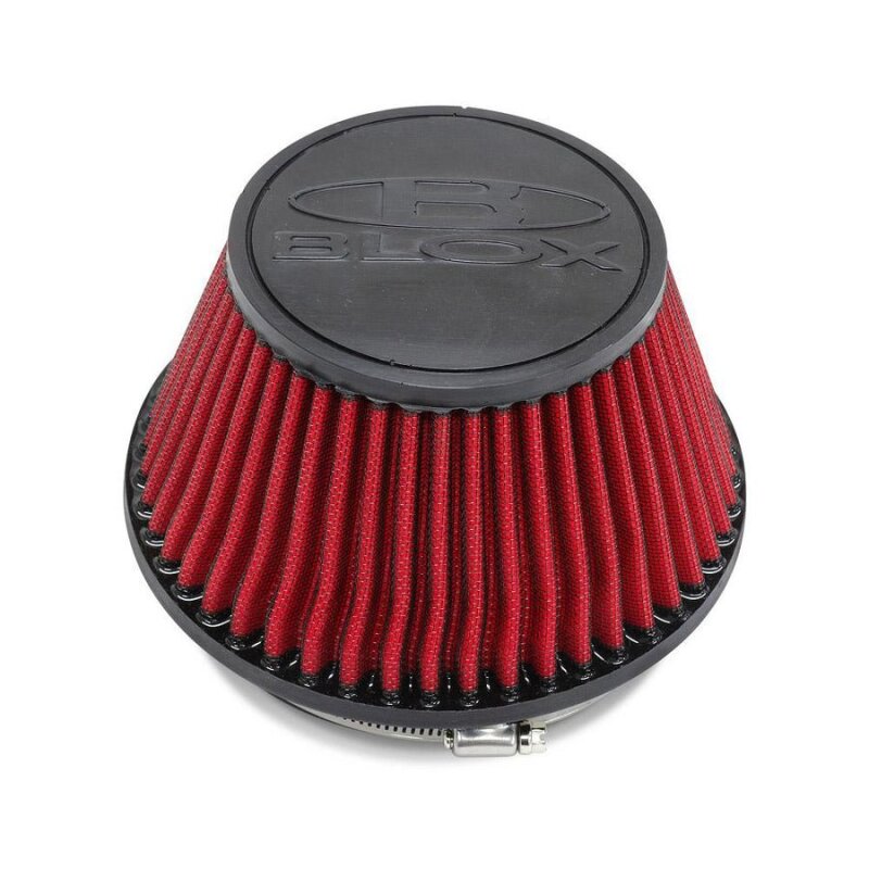 BLOX Racing Shorty Performance 5in Air Filter w/3in Velocity Stack and Coupler Kit BXIM-00322