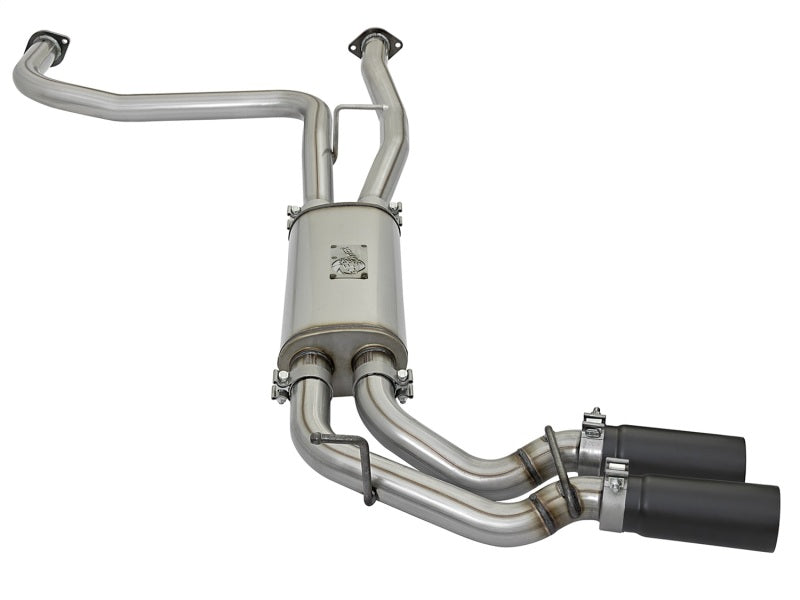 aFe POWER Rebel Series 2-1/2in 409 SS Cat Back Exhaust w/ Black Tips 16-17 Nissan Titan V8 5.6L - #49-46126-B