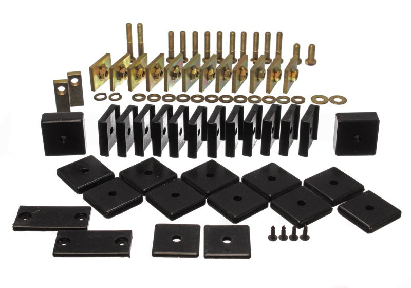 Energy Suspension Toy for Land Cruiser Body Mount Set - Black 8.4104G