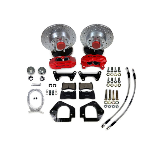 Baer Brakes 64-72 GM A-Body/67-69 F-Body 11in SS4 Int Hub Front SDZ Brake Kit - Black