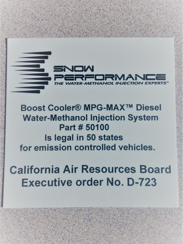 Snow Performance SNO-50100 Stg 3 BC WMI Kit TD (Red Hi-Temp Tubing & QC Fitting)