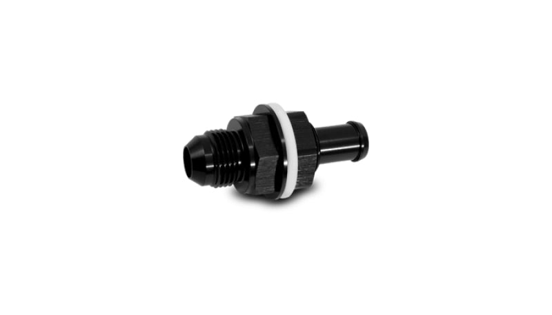 Vibrant Bulkhead Fuel Cell Adapter -6AN Male Flare x 5/16in Barb