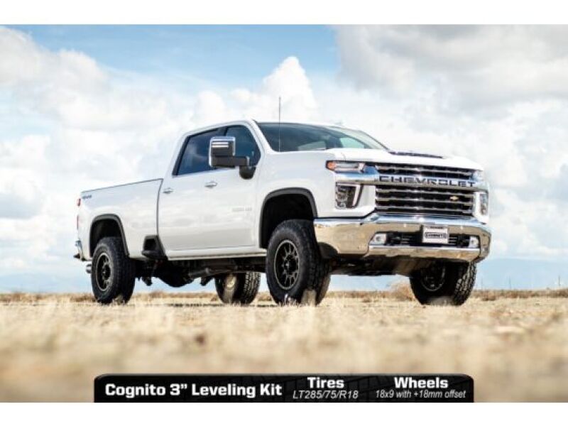 Cognito Motorsports 110-P0929 3-Inch Premier Leveling Kit with Fox PSRR 2.0 Shocks for 2020-2024 Chevrolet Silverado / GMC Sierra 2500 HD / 3500 HD