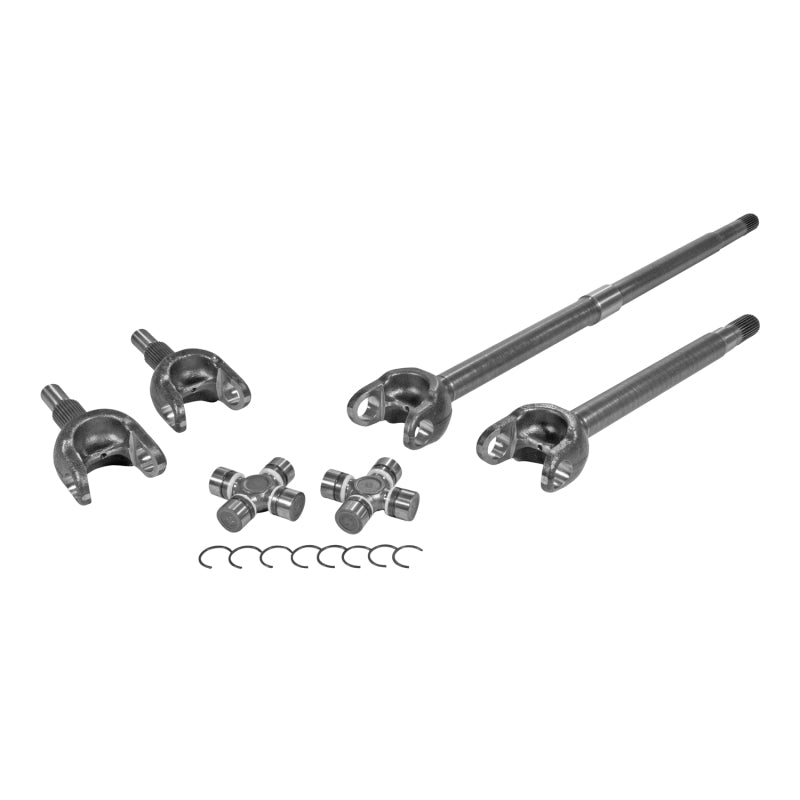Yukon Gear & Axle YA W24174 Front 4340 Chromoly Axle Kit For Jeep JL Dana 30 27 Spline FAD Del with 1350 (7166) Joints