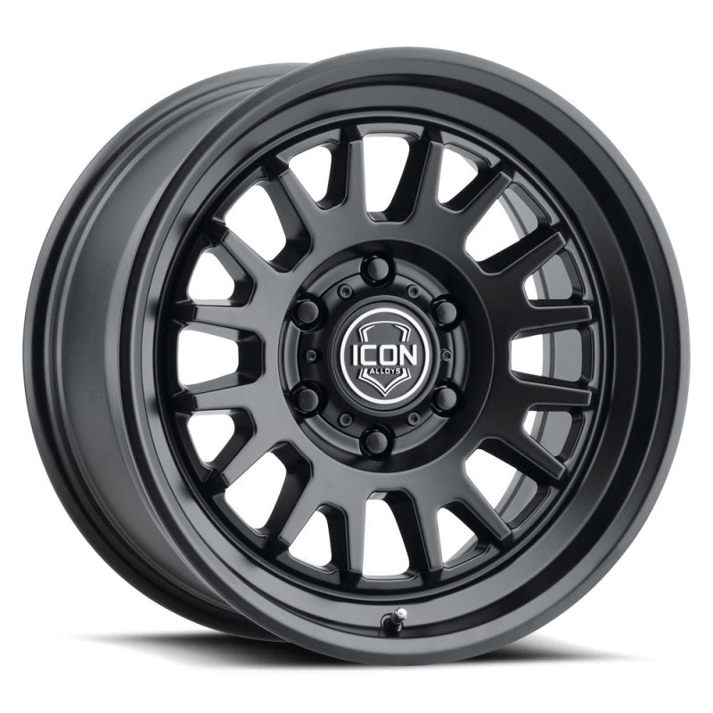 ICON Anza 17x8.5 5x150 25mm Offset 5.75in BS - Satin Black Wheel