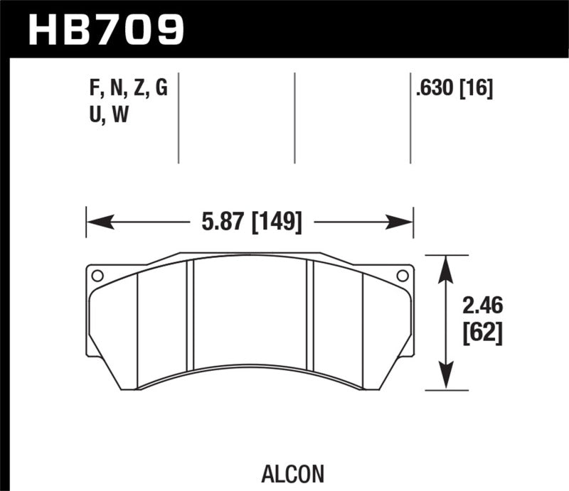 Hawk Performance HB709F.630 Street Brake Pad