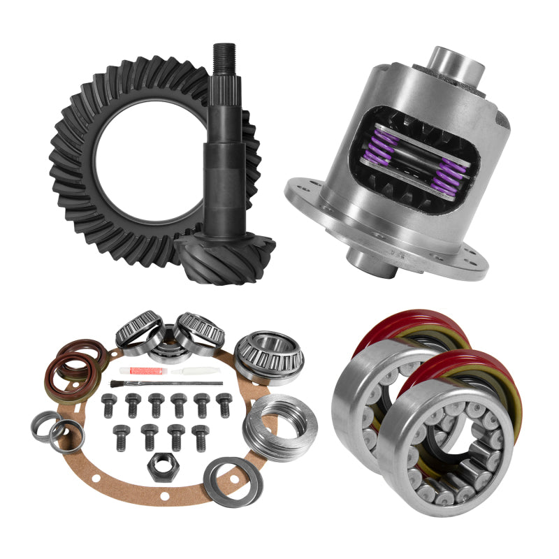 Yukon Gear & Axle YGK2029 8.6in for GM 4.56 Rear Ring & Pinion Install Kit 30 Spline Positraction Axle Bearings and Seals