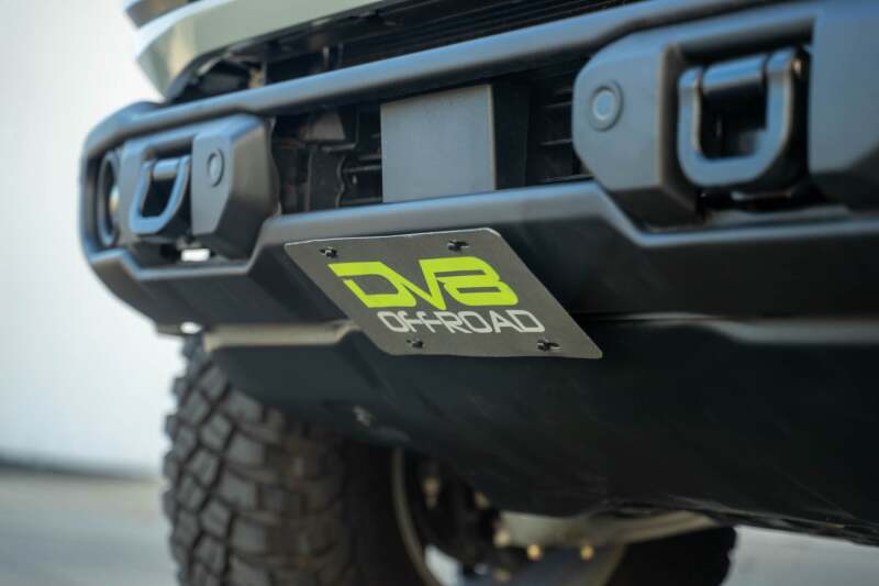 DV8 Offroad 2021 Ford Bronco Capable Bumper Slanted Front License Plate Mount - #LPBR-05