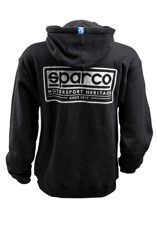 Sparco Sweatshirt Hooded Heritage Blk Medium
