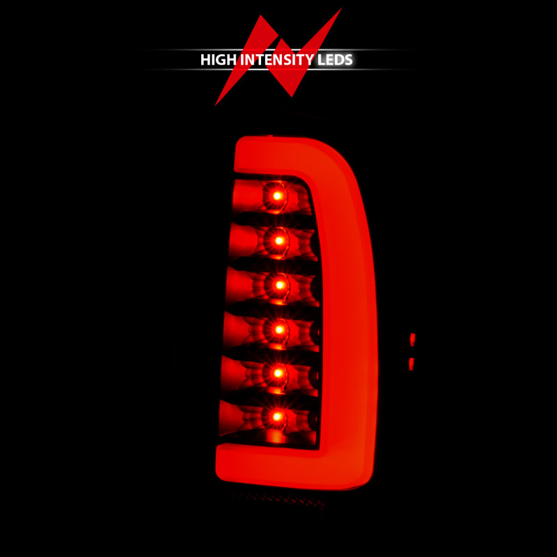 ANZO 1995-2004 Toyota Tacoma LED Taillights Black Housing Smoke Lens (Pair)