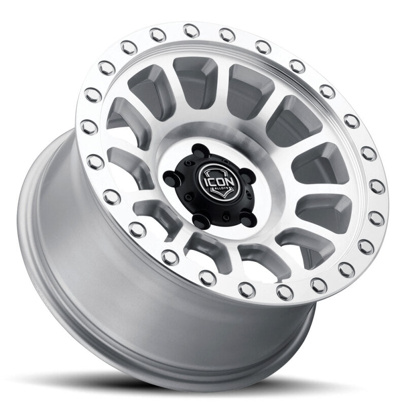 ICON Hulse 18x9 8x180 12mm Offset 5.5in BS Silver Machined