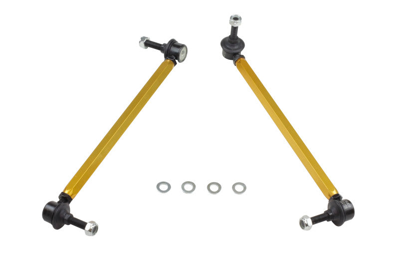 Whiteline KLC151 Front Sway Bar Link Kit Heavy Duty Adjustable Steel Ball for 2000-2011 Ford Focus, 2004-2012 Volvo S40, 2006-2013 Mazda 3 and More
