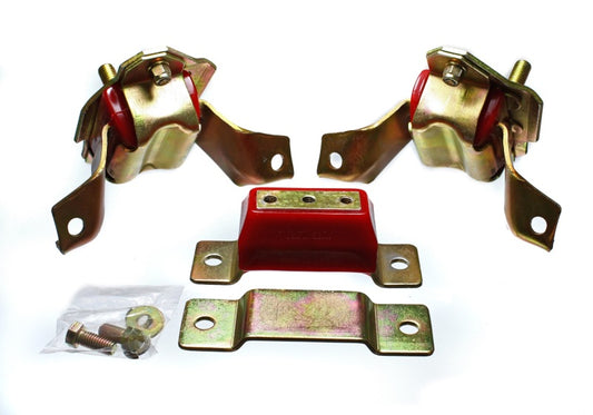 Energy Suspension for 84-95 Mustang 5.0 V8 Red Motor & Trans Mount Set 4.1124R