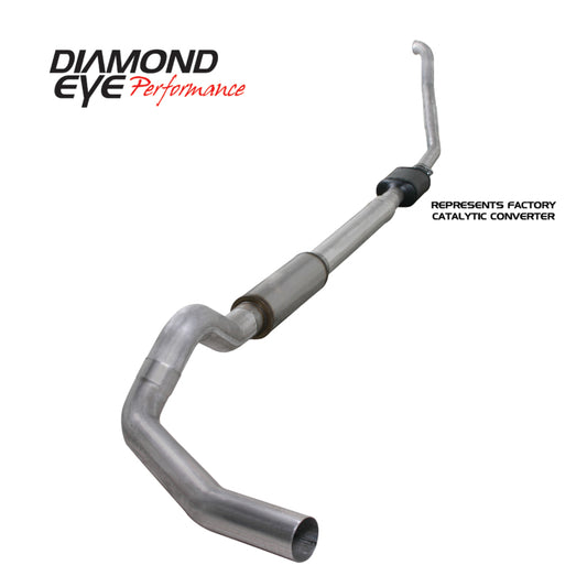 Diamond Eye K5314A 5in Turbo-Back Exhaust Kit - 1994-1997 Ford F-250/F-350 | Aluminized