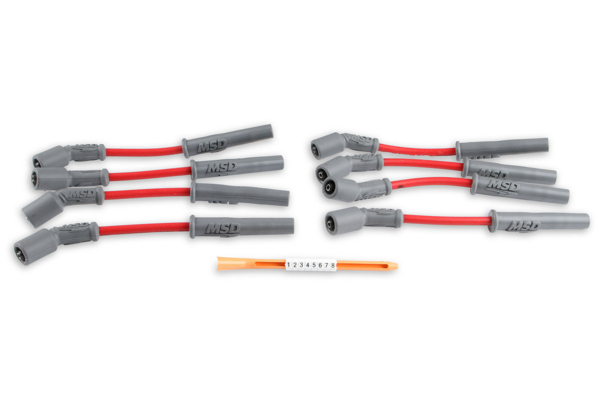 MSD 32819 Super Conductor Spark Plug Wire Set, GM LS1, '97-On, Vette, for Camaro