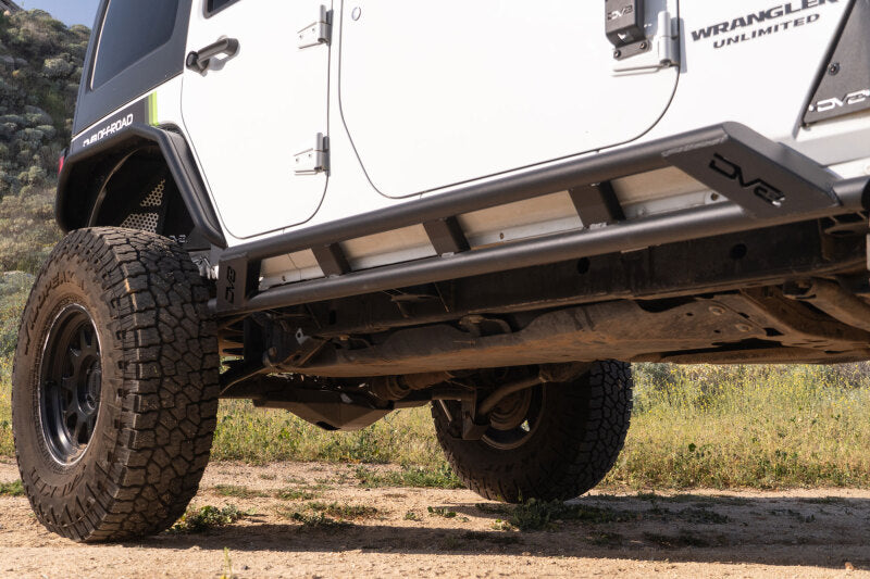 DV8 Offroad 2007-2018 Jeep Wrangler JK 4-Door Rock Sliders - #SRJK-07
