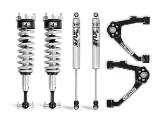 Cognito Motorsports 210-P0957 3-Inch Performance Leveling Kit with Fox 2.0 IFP Shocks (Cast Steel OEM Control Arms) for 2007-2018 Chevrolet Silverado / GMC Sierra 1500