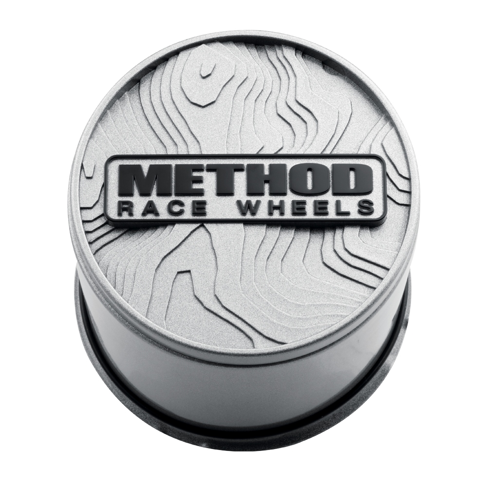 Method Race Wheels Topo Push-Through Center Cap - Silver