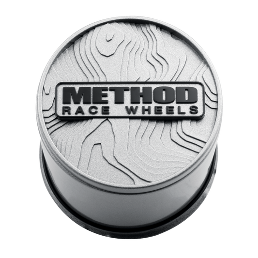 Method Race Wheels Topo Push-Through Center Cap - Silver