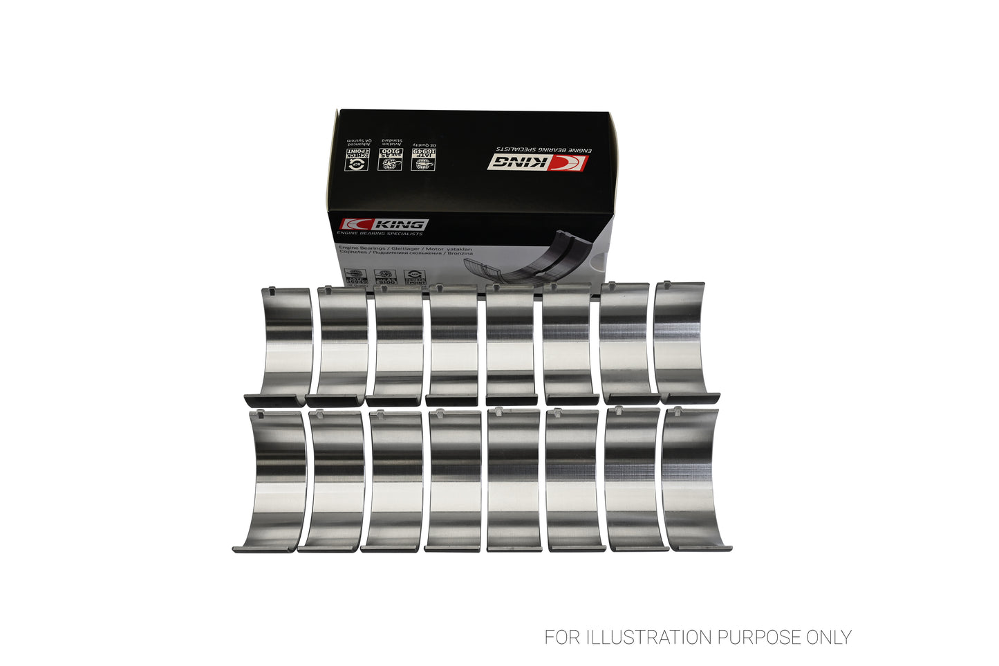 King Chevrolet SBC 307CI 350CI & GEN III/IV OE-Replacement Connecting Rod Bearings CR 807SI 001 - Fits Chevrolet, GMC, Pontiac