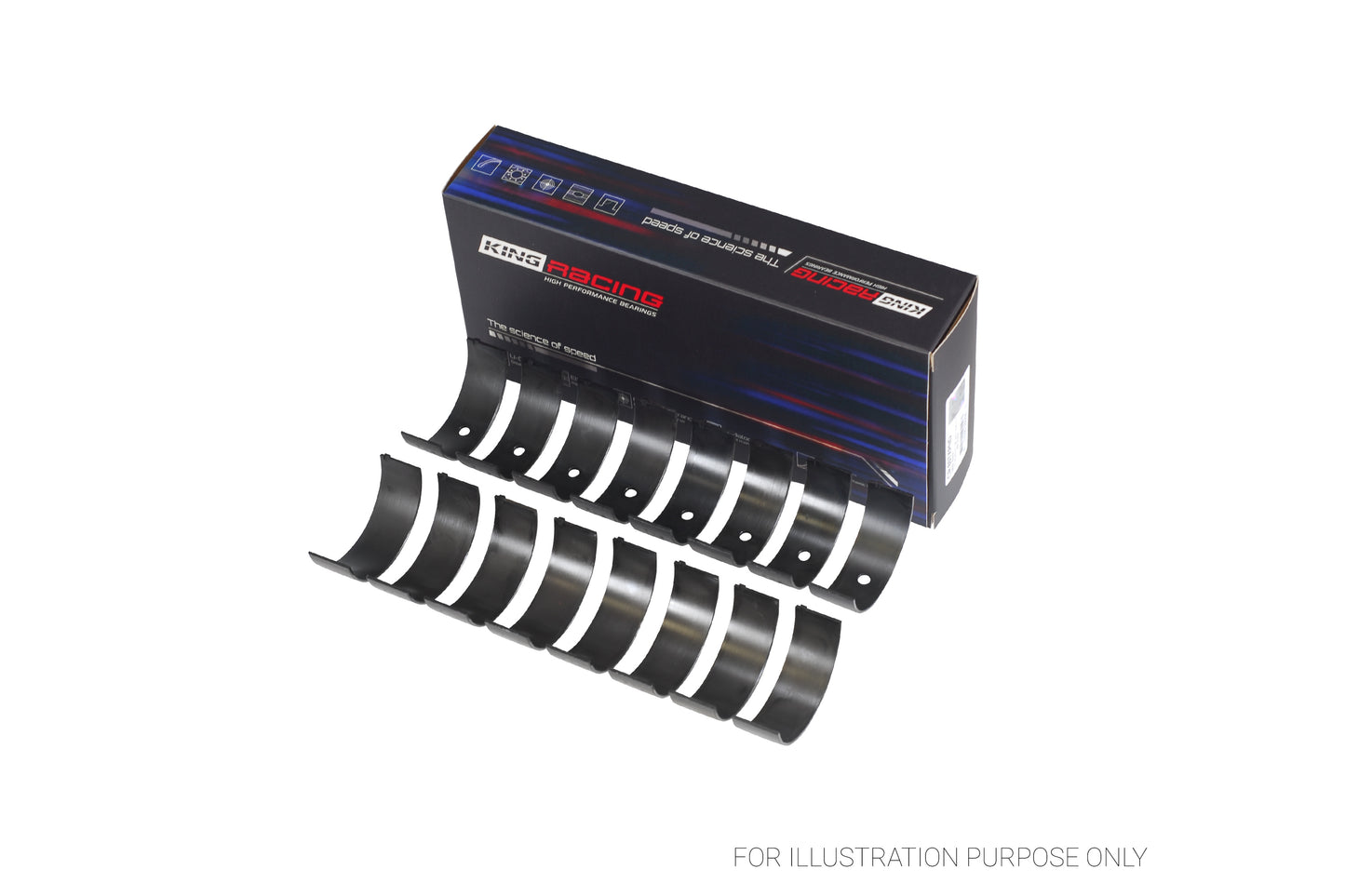 King Chevrolet SBC 307CI 350CI & GEN III/IV OE-Replacement Connecting Rod Bearings CR 807SI 001 - Fits Chevrolet, GMC, Pontiac