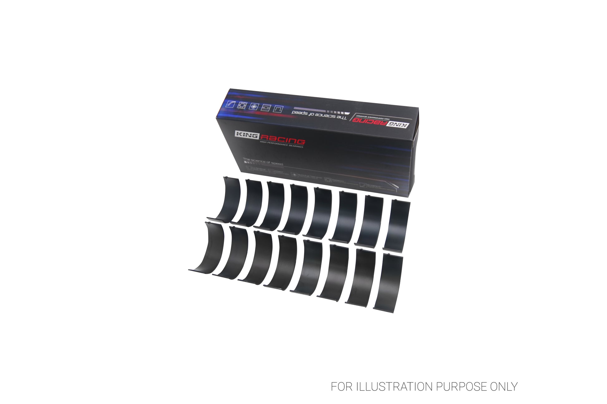 King Chevrolet BBC 369-502 GEN IV, V, VI Narrow pMaxBlack™ Racing Connecting Rod Bearings CR 808XPN-STD - Fits Chevrolet, GMC, Pontiac