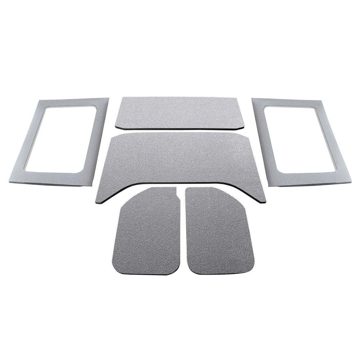 DEI for 2011-2018 Jeep Wrangler JK 4-Door Boom Mat Complete Headliner Kit - 6 Piece - Gray
